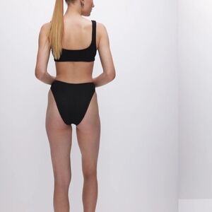 Good American Black High-Waist Bikini Bottom